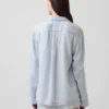 Pyjamahemd aus Popeline