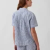 Pyjamahemd aus Popeline