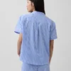 Pyjamahemd aus Popeline