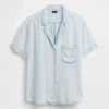 Pyjamahemd aus Popeline