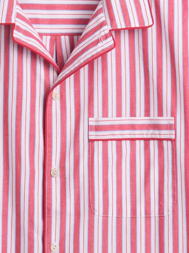 Pyjamahemd aus Popeline