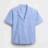 Pyjamahemd aus Popeline