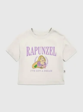 Rapunzel-T-Shirt mit College-Motiv für Kleinkinder