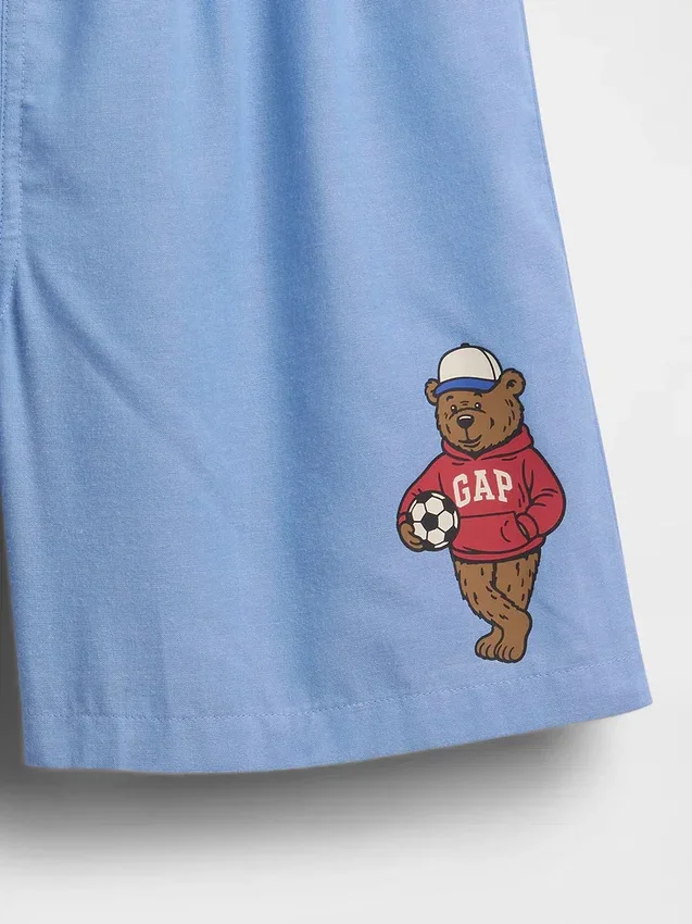 Recycelte Boxer-Pyjama-Shorts für Kinder