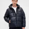 Recycelte, schwere Daunenjacke