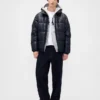 Recycelte, schwere Daunenjacke