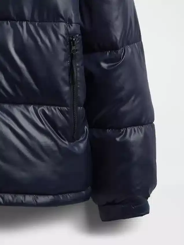 Recycelte, schwere Daunenjacke