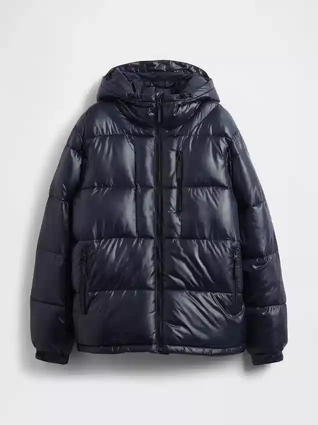 Recycelte, schwere Daunenjacke