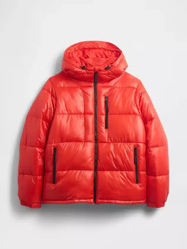 Recycelte, schwere Daunenjacke