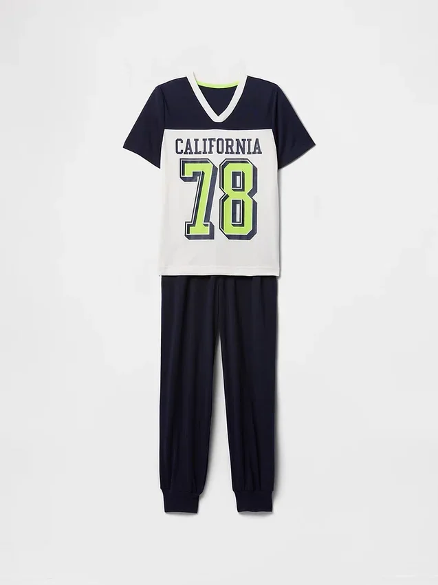 Recyceltes Pyjama-Jogginghosen-Set für Kinder