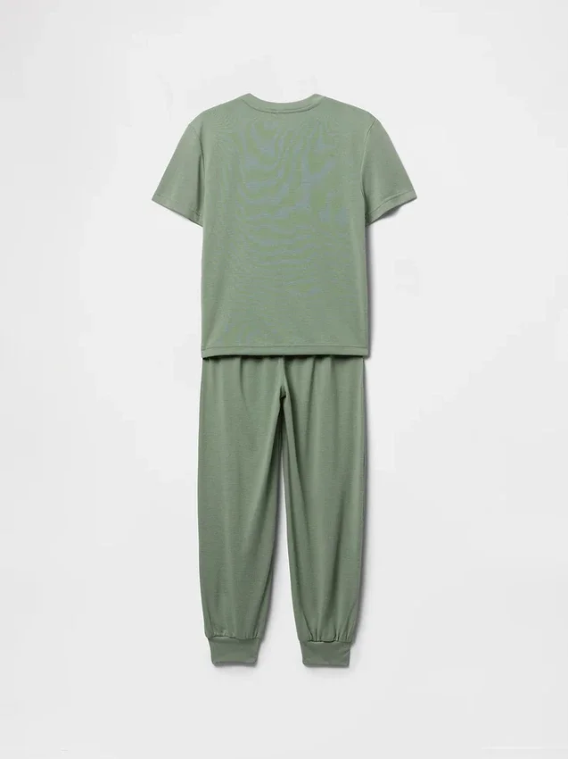 Recyceltes Pyjama-Jogginghosen-Set für Kinder