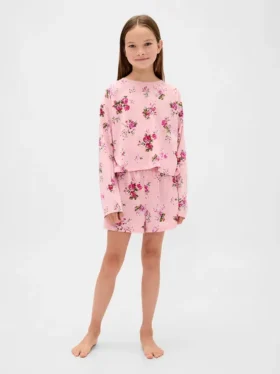 Recyceltes Pyjama-Set mit Shorts für Kinder