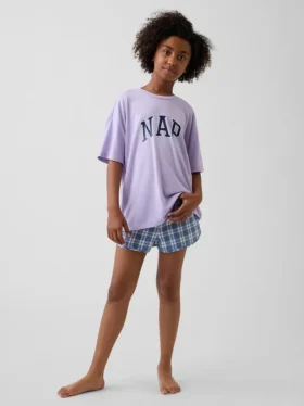 Recyceltes Pyjama-Set mit Shorts für Kinder