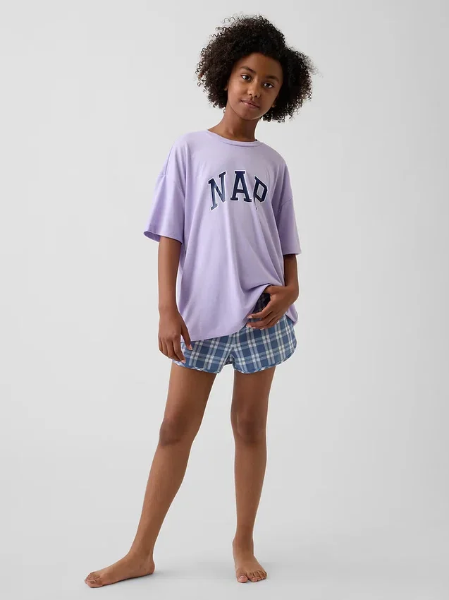 Recyceltes Pyjama-Set mit Shorts für Kinder