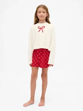 Recyceltes Pyjama-Set mit Shorts für Kinder