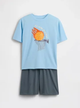Recyceltes Pyjama-Set mit Shorts für Kinder