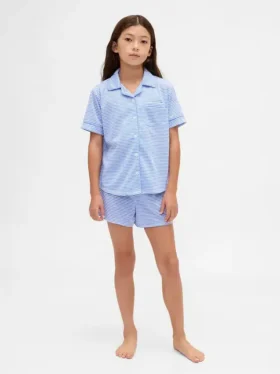 Recyceltes Pyjama-Set mit Shorts für Kinder