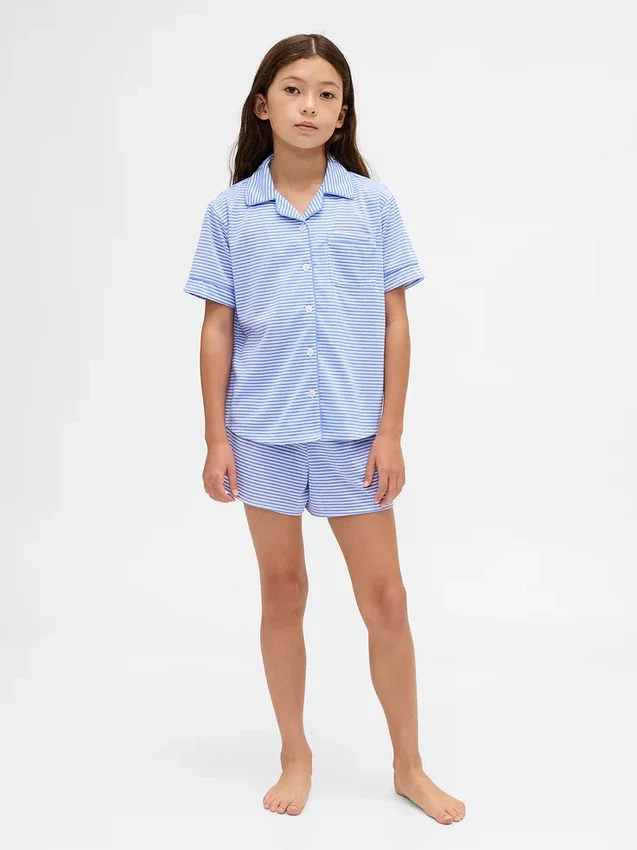 Recyceltes Pyjama-Set mit Shorts für Kinder