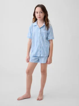 Recyceltes Pyjama-Set mit Shorts für Kinder