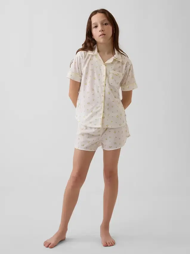 Recyceltes Pyjama-Set mit Shorts für Kinder