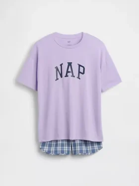 Recyceltes Pyjama-Set mit Shorts für Kinder