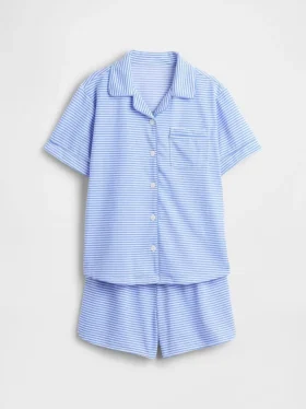 Recyceltes Pyjama-Set mit Shorts für Kinder