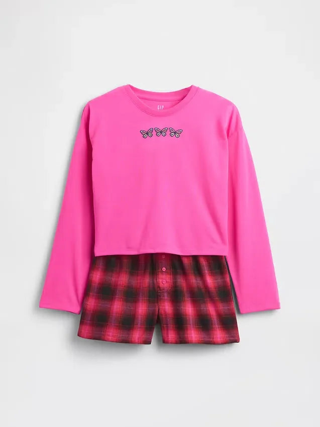 Recyceltes Pyjama-Set mit Shorts für Kinder