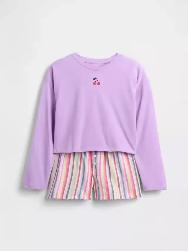 Recyceltes Pyjama-Set mit Shorts für Kinder