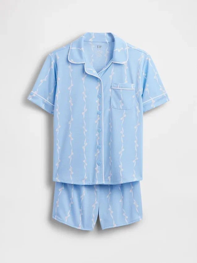 Recyceltes Pyjama-Set mit Shorts für Kinder
