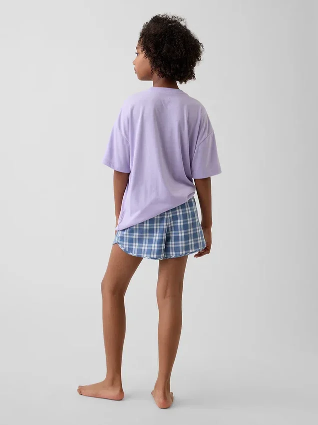 Recyceltes Pyjama-Set mit Shorts für Kinder