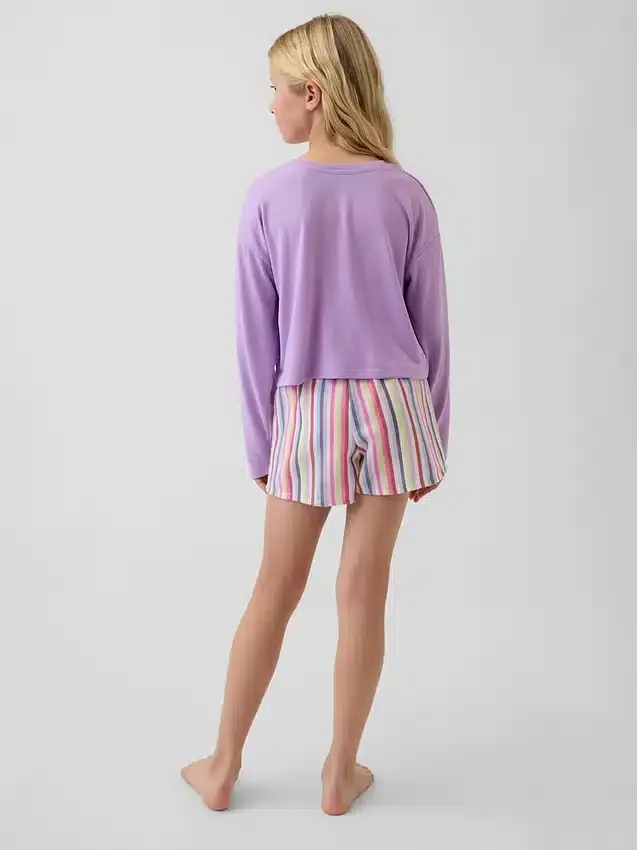 Recyceltes Pyjama-Set mit Shorts für Kinder