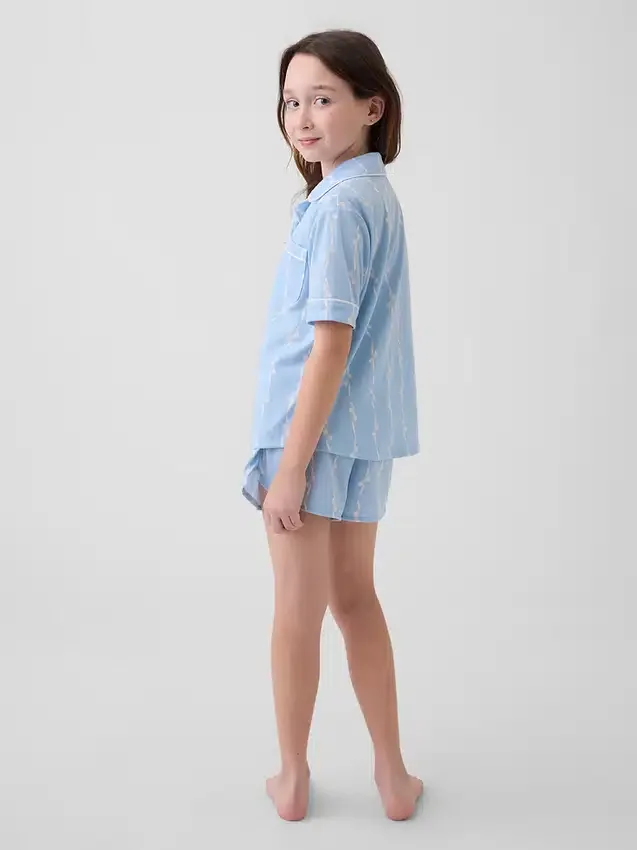 Recyceltes Pyjama-Set mit Shorts für Kinder
