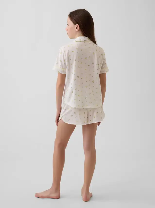 Recyceltes Pyjama-Set mit Shorts für Kinder