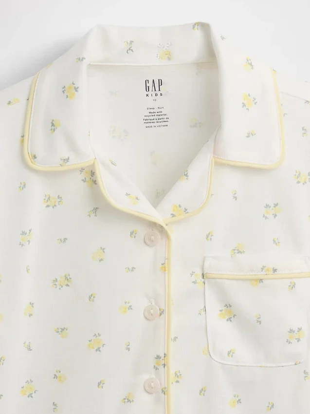 Recyceltes Pyjama-Set mit Shorts für Kinder