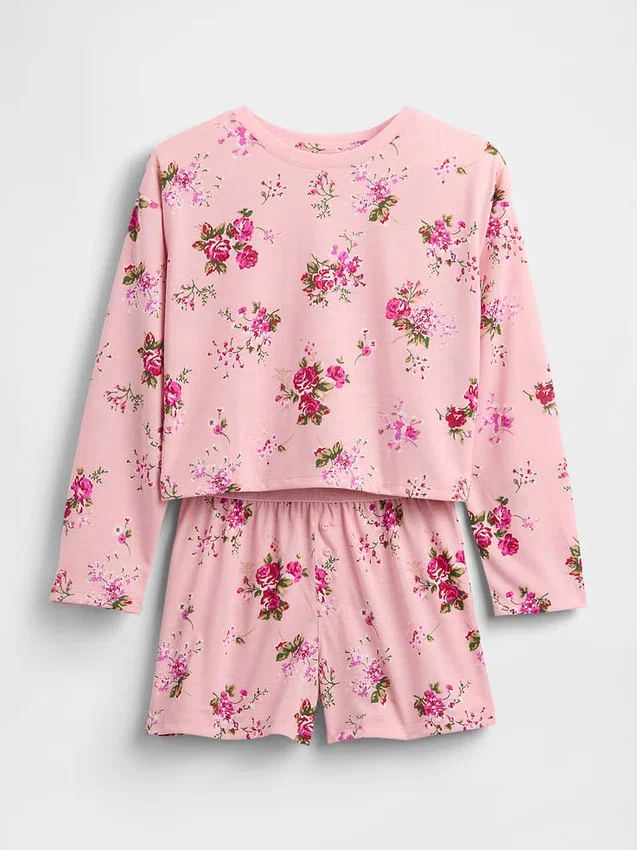 Recyceltes Pyjama-Set mit Shorts für Kinder
