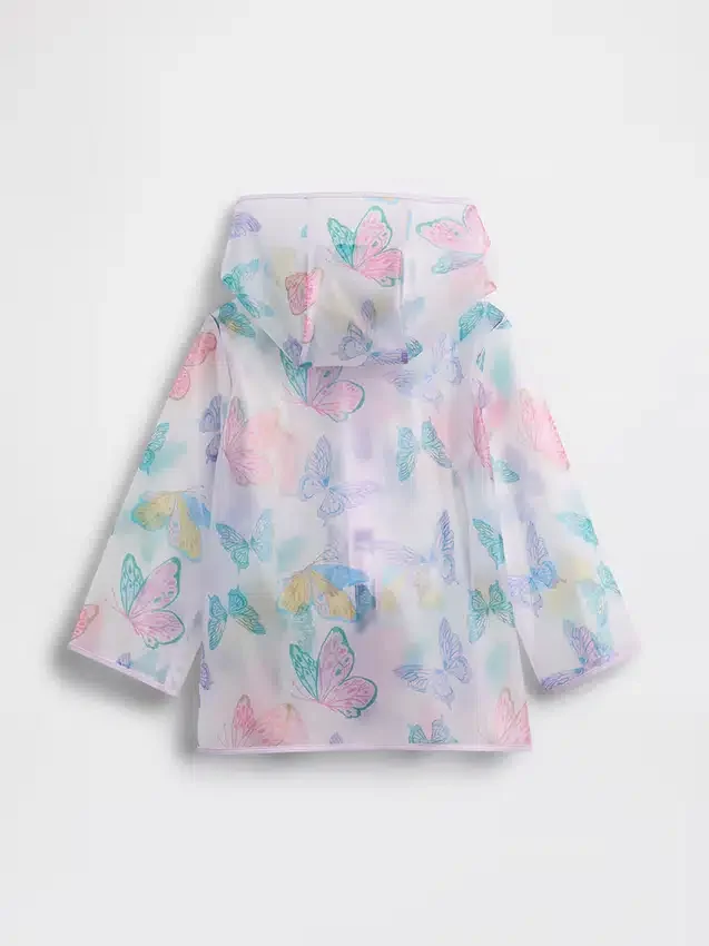 Regenjacke für Baby & Kleinkind mit Schmetterlingsmotiv