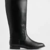 Reitstiefel aus veganem Leder