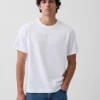 Relaxed-Fit-Logo-T-Shirt für Erwachsene aus schwerem Stoff