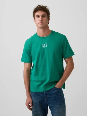 Relaxed-Fit-Logo-T-Shirt für Erwachsene aus schwerem Stoff