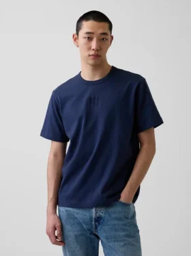 Relaxed-Fit-Logo-T-Shirt für Erwachsene aus schwerem Stoff