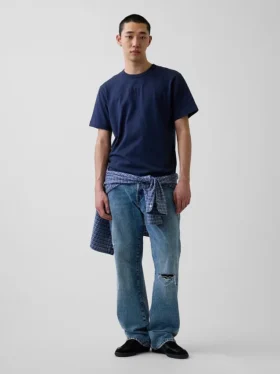 Relaxed-Fit-Logo-T-Shirt für Erwachsene aus schwerem Stoff