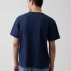 Relaxed-Fit-Logo-T-Shirt für Erwachsene aus schwerem Stoff