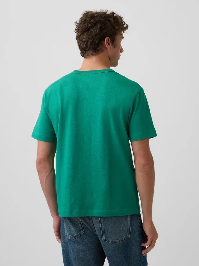 Relaxed-Fit-Logo-T-Shirt für Erwachsene aus schwerem Stoff