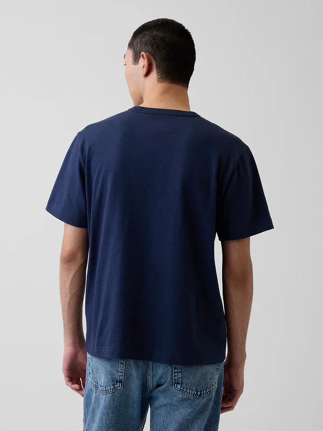 Relaxed-Fit-Logo-T-Shirt für Erwachsene aus schwerem Stoff