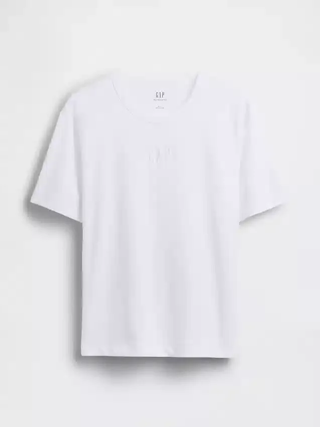 Relaxed-Fit-Logo-T-Shirt für Erwachsene aus schwerem Stoff