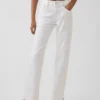 Relaxed Straight Jeans mit mittlerer Leibhöhe und gespaltenem Saum