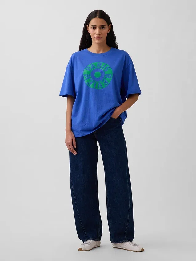Robert Indiana Oversized-T-Shirt mit Grafik