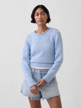 Rollkragen-Pullover aus 100 % Baumwolle