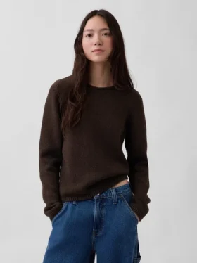 Rollkragen-Pullover aus 100 % Baumwolle