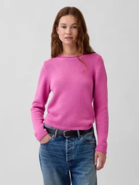 Rollkragen-Pullover aus 100 % Baumwolle